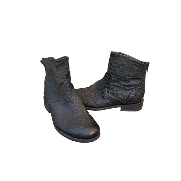 Free People Textured Ankle Boots Booties Black Sz 36 5.5 Womens - Picture 10 of 10